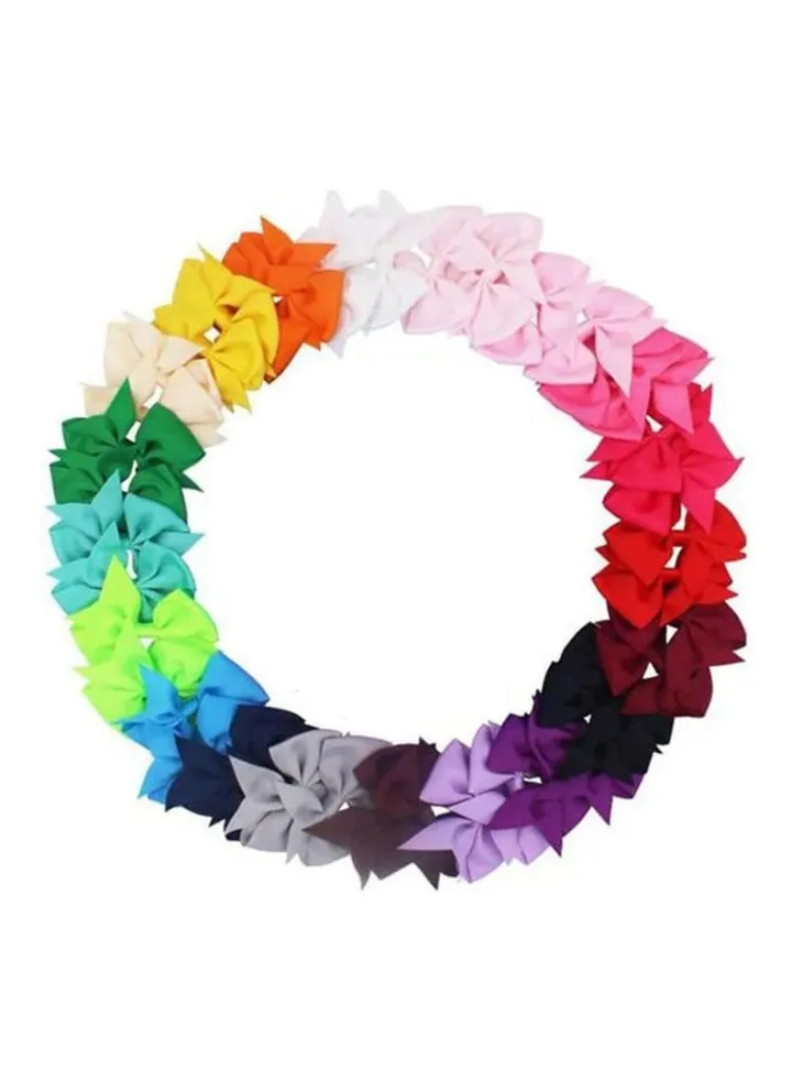 30 Piece Boutique Alligator Ribbons Multicolour