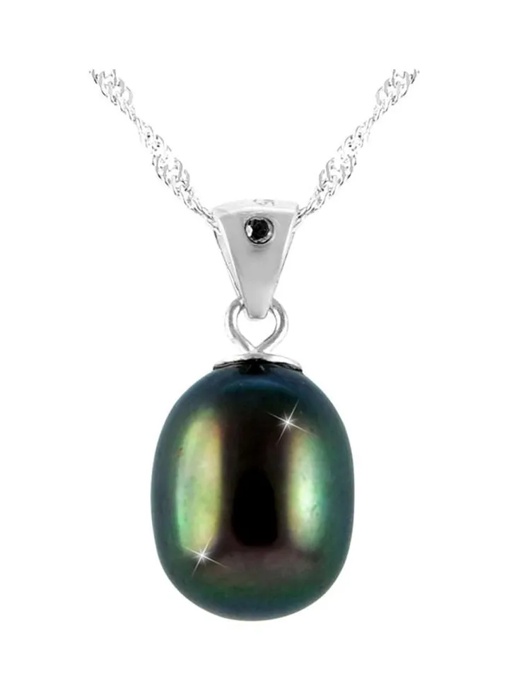925 Sterling Silver Pearl Pendant Necklace