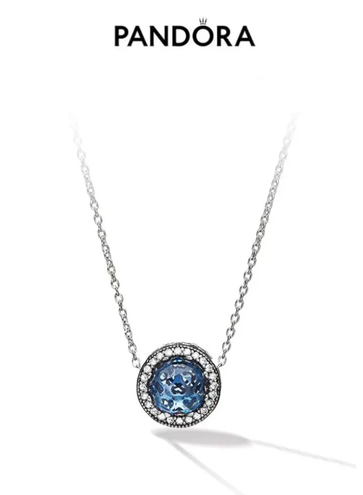 PANDORA Jewelry Elevated Zirconia Necklace in Sterling Silver