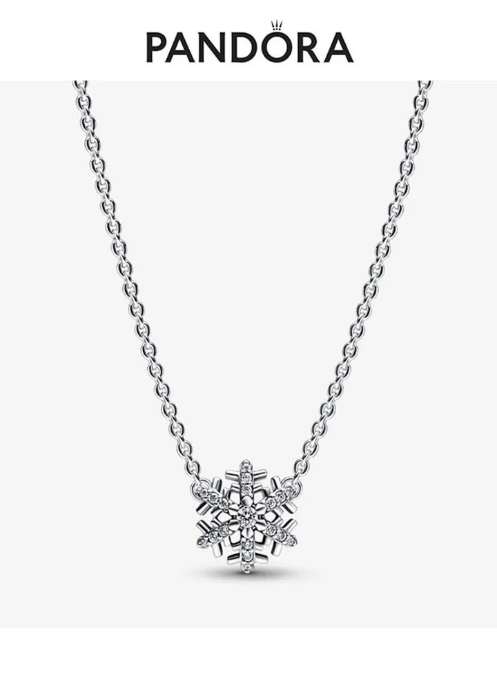 Pandora women's necklace adjustable snowflake necklace clavicle chain