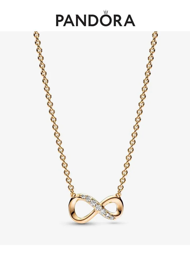 Pandora women's necklace adjustable gold-plated light luxury necklace