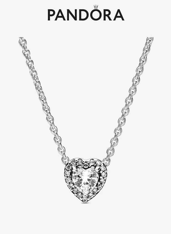 PANDORA Sparkling Pendant Silver Necklace