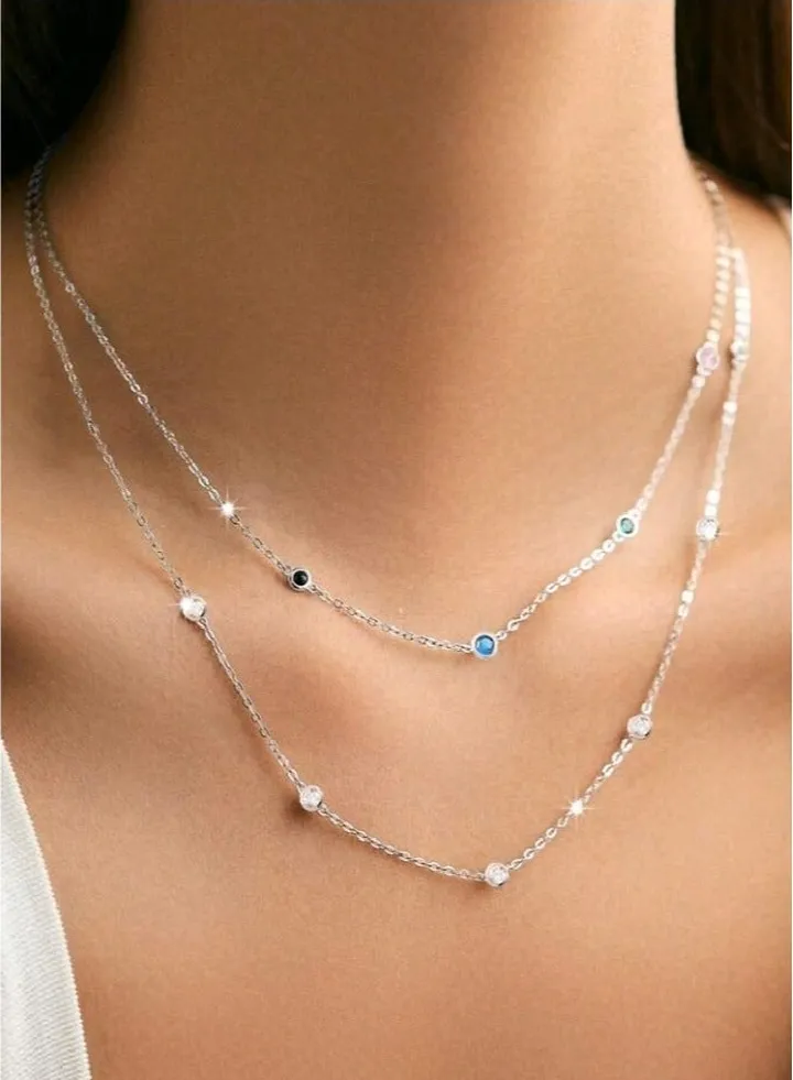Pure 925 Sterling Silver Necklace For Women