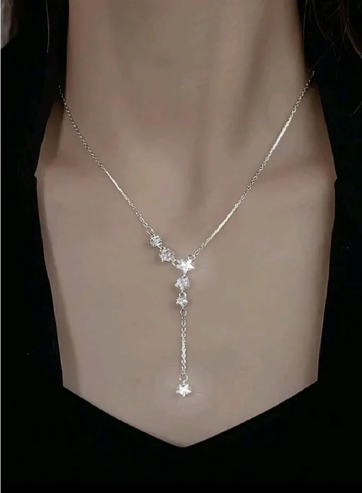 Pure 925 Sterling Silver Necklace For Women