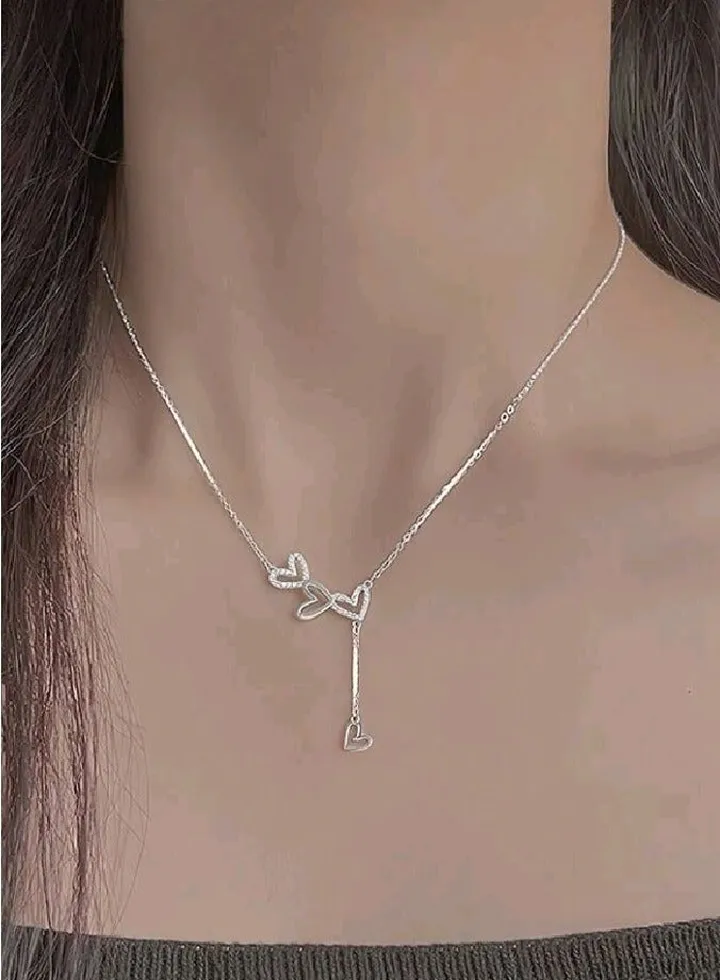 Pure 925 Sterling Silver Necklace For Women