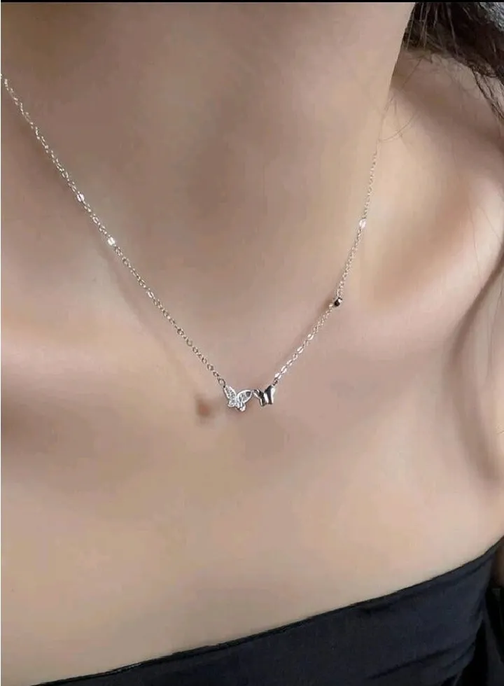 Pure 925 Sterling Silver Necklace For Women
