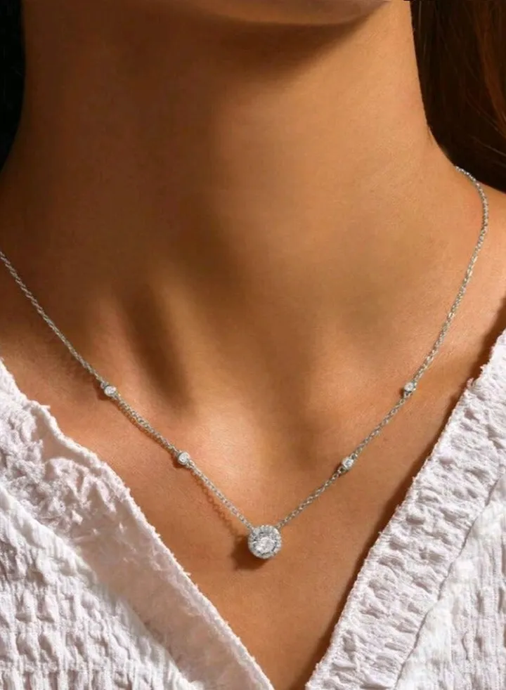 Pure 925 Sterling Silver Necklace For Women
