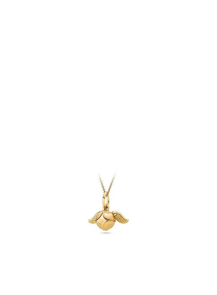 Pandora Harry Potter joint series golden snitch necklace