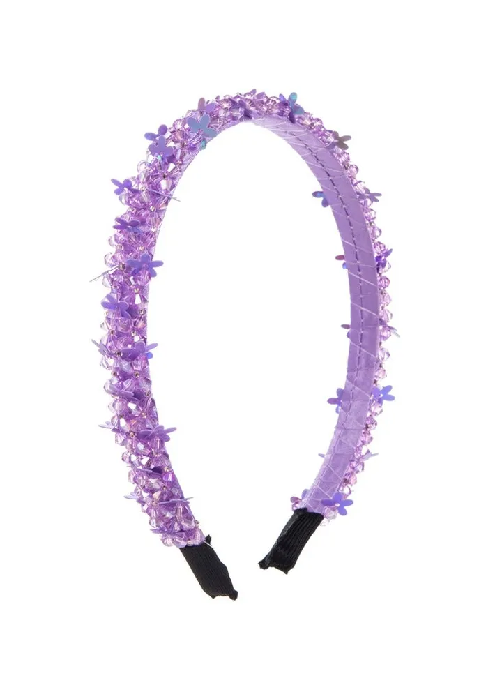 Headband Anna For Girls Butterfly Violet