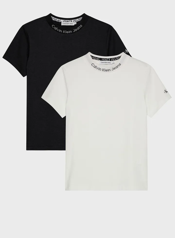Kids 2 Pack Crew Neck T-Shirt