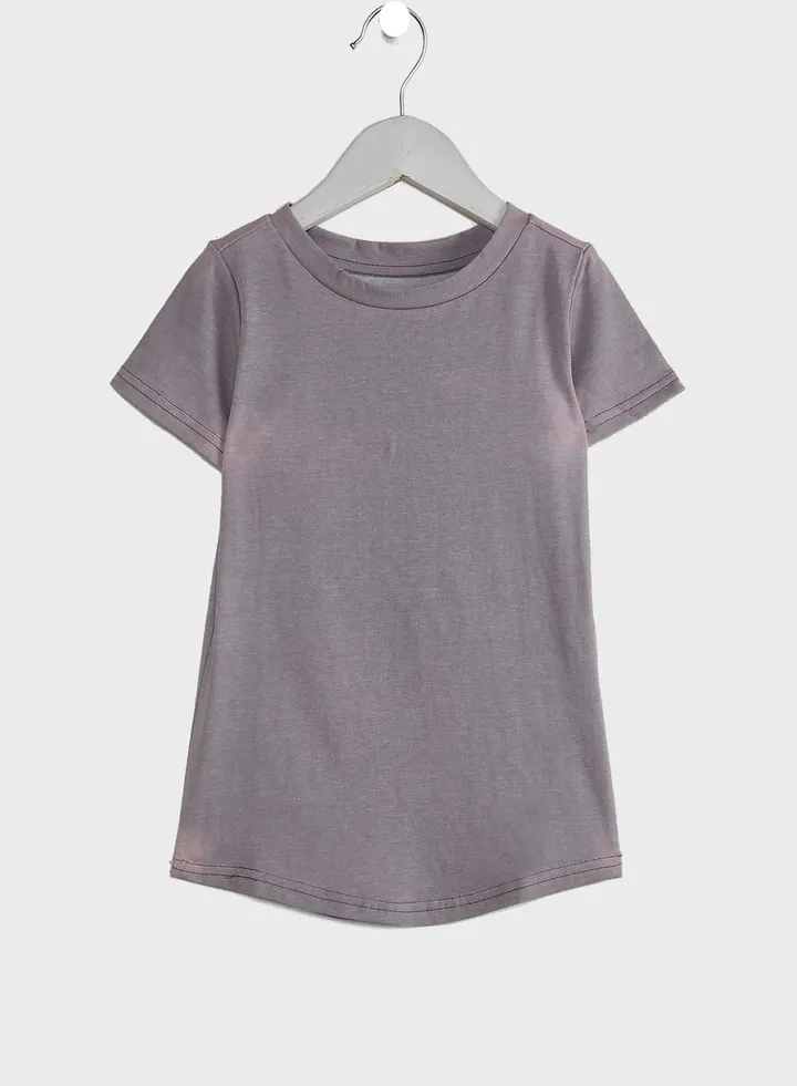 Solid T-Shirt Grey