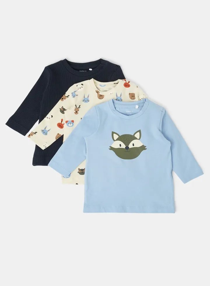 Boys All Over Print T-Shirt (Pack of 3)