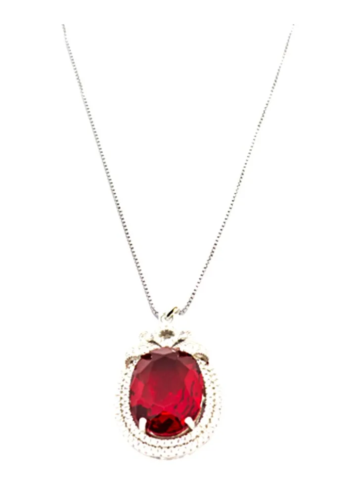 Pure 925 Sterling Silver Trendy Design Pendant Necklace