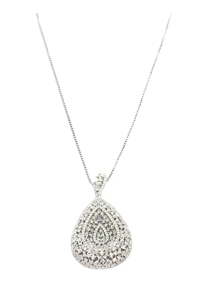 Pure 925 Sterling Silver Stylish Pendant Necklace