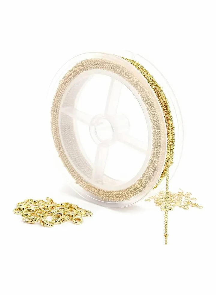 39 Feet Gold Plated Chain, for Craft DIY Jewelry Making Men Women Jewelry Chain, Necklace