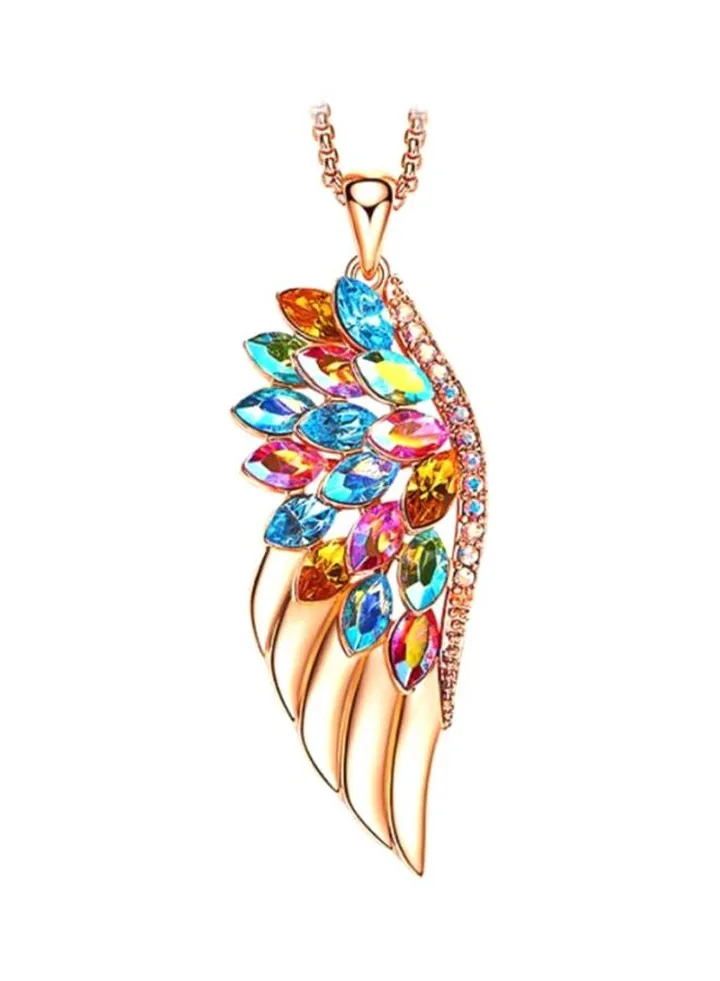 925 Sterling Silver Wings Pendant Necklace