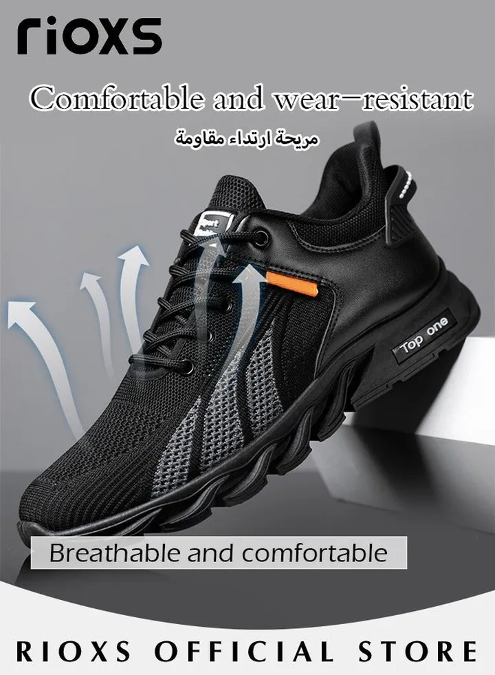 Men's Fashion Running Shoes Casual Athletic Workout Sneakers Breathable Sports Shoes For Jogging Walking