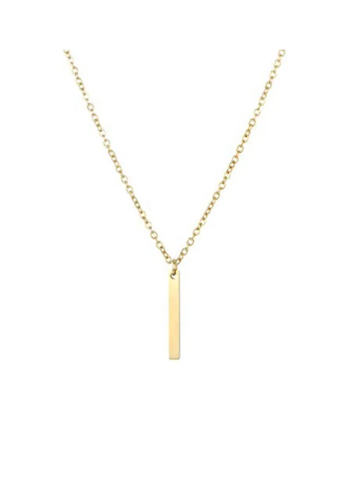 14 Karat Gold Plated Y Pendant Necklace
