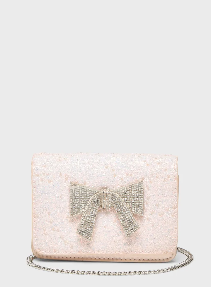 Kids Top Handle Bow Detail Fashion Bag