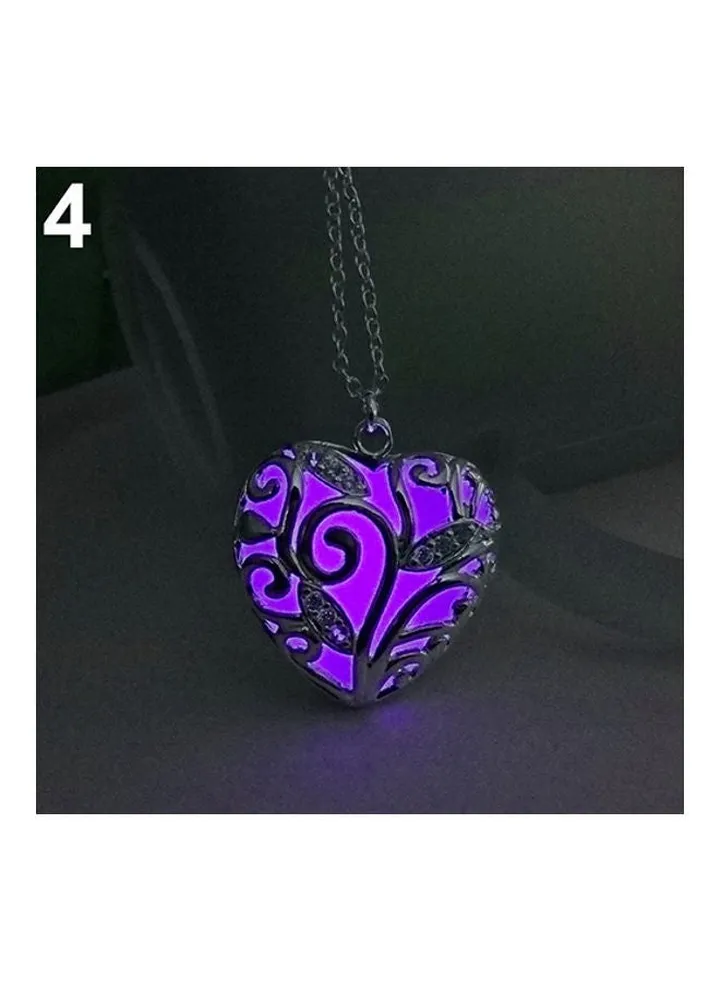 Hollow Love Heart Pendant Necklace