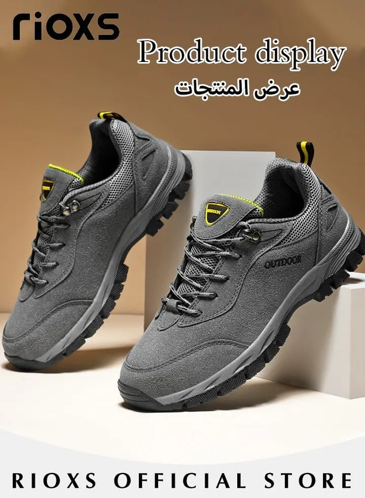 Men's Casual Hiking Shoes Outdoor Travel Sports Shoes Breathable Trekking Fitness Walking Jogging Shoes