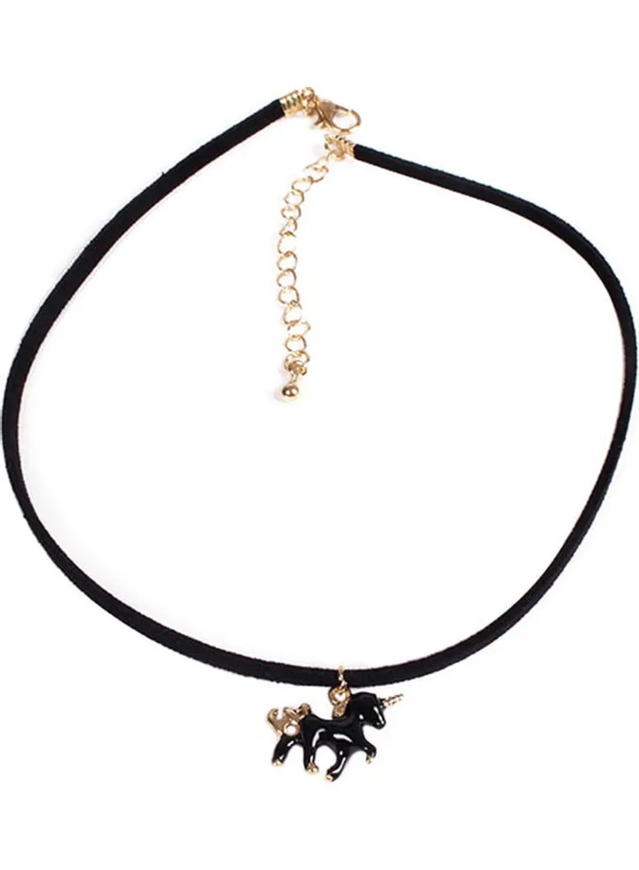 Horse Unicorn Charm Necklace