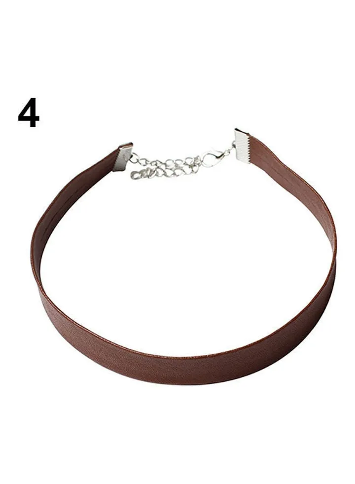 Rings Pendant Short Collar Necklace