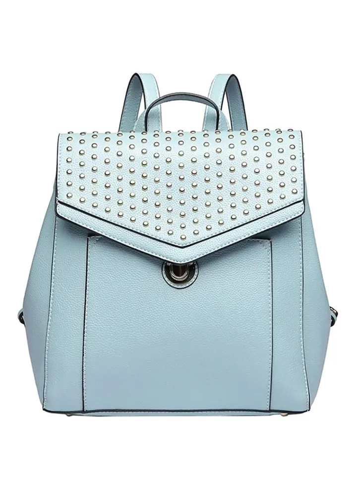 Rivet Design Casual Backpack Light Blue