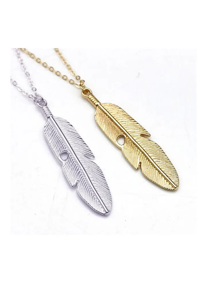 Feathers Pendant Necklace