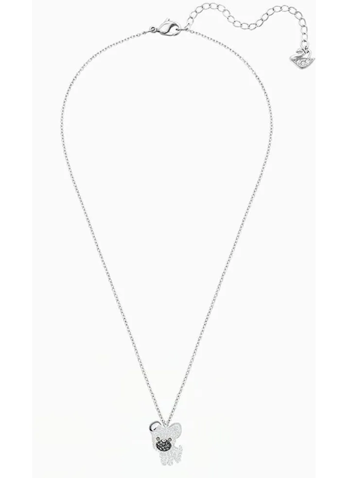 Puppy Pendant White Necklace