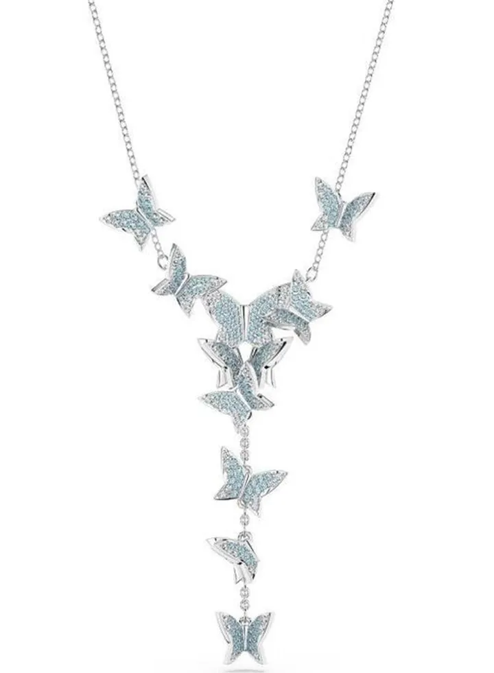 Swarovski Women's Necklace Lilia Y Series Elegant and Charming Fashionable Butterfly Y-shaped Necklace