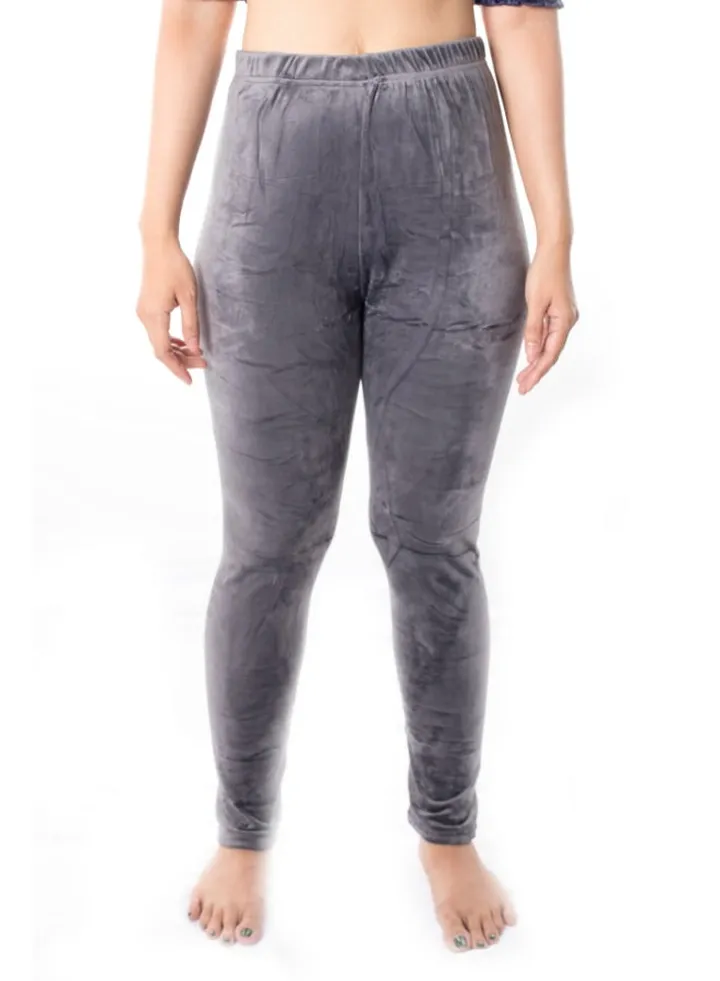 Velvet Lounge Pants Grey