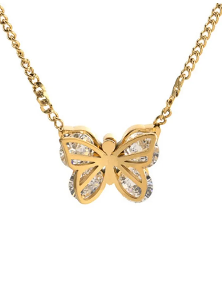 Women's Stainless Steel Gold Necklace - LC.N.01229.110