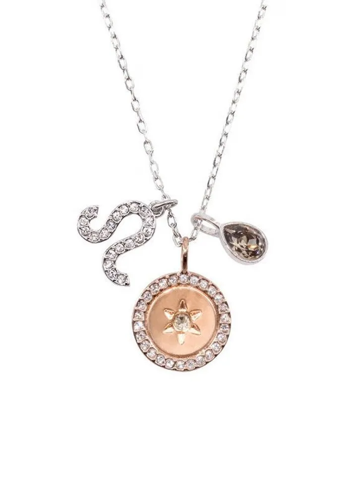 Swarovski Zodiac Leo Stone Studded Pendant Necklace