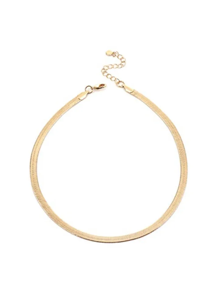 14 Karat Gold Plated Choker Necklace