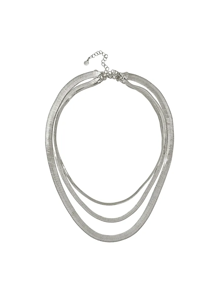 Jessy Triple Necklace Silver