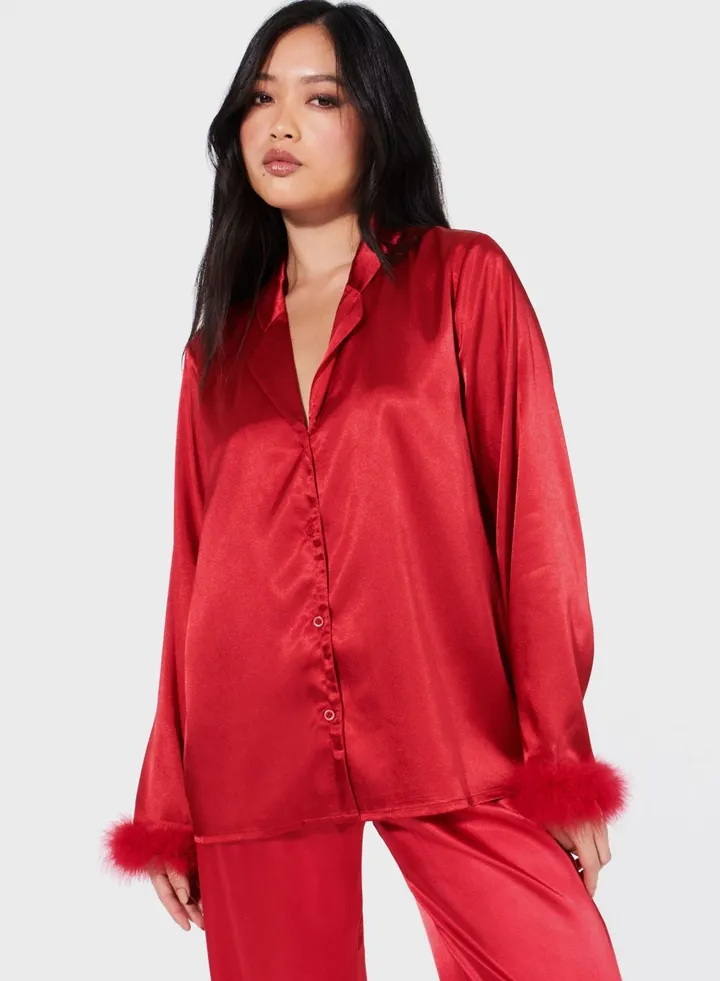 Satin Night Wear Pyjama Shirt