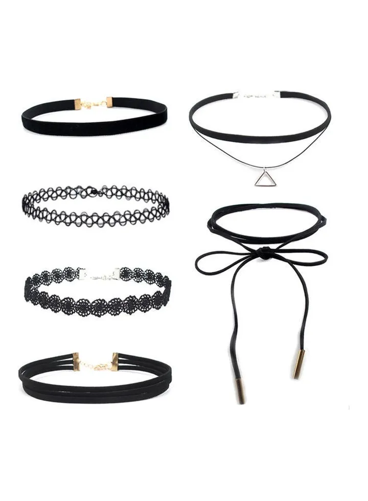 Floral Choker Collar Necklaces