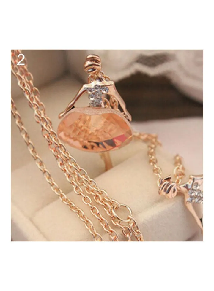 Ballet Girl Pendant Necklace