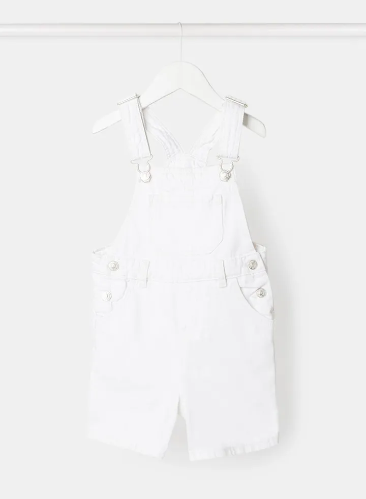 Kids Short Denim Dungaree
