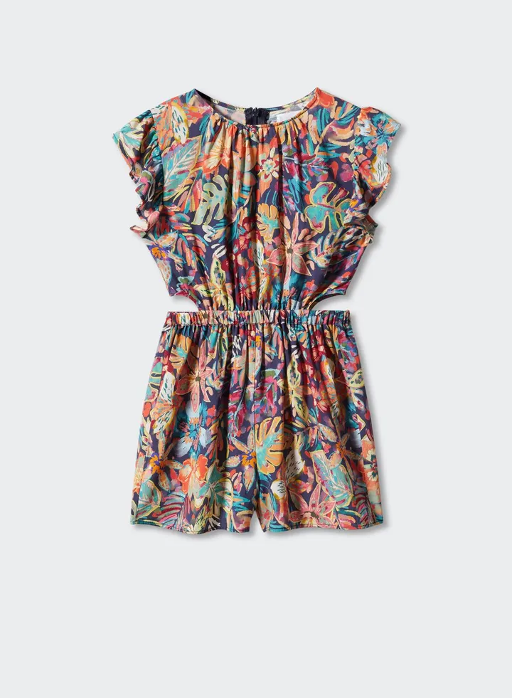 Youth Floral Print Jumpsuit
