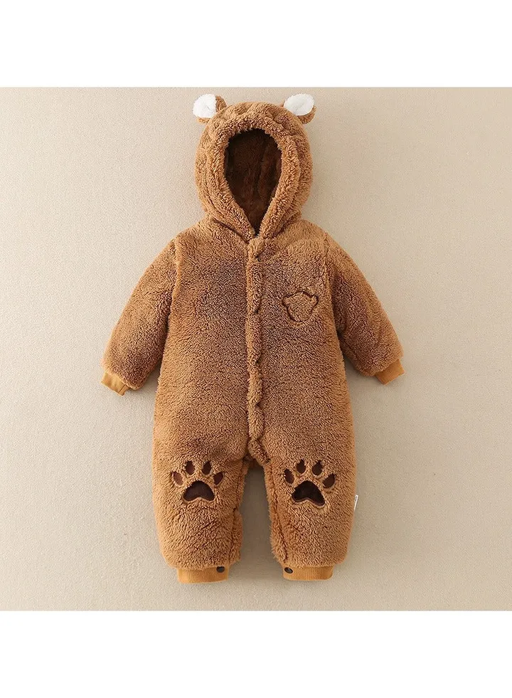 Baby Autumn And Winter Hooded Trend Jumpsuit