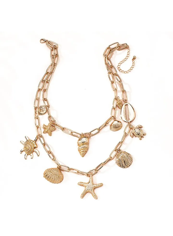 Luxe Coral 2 Layer Necklace