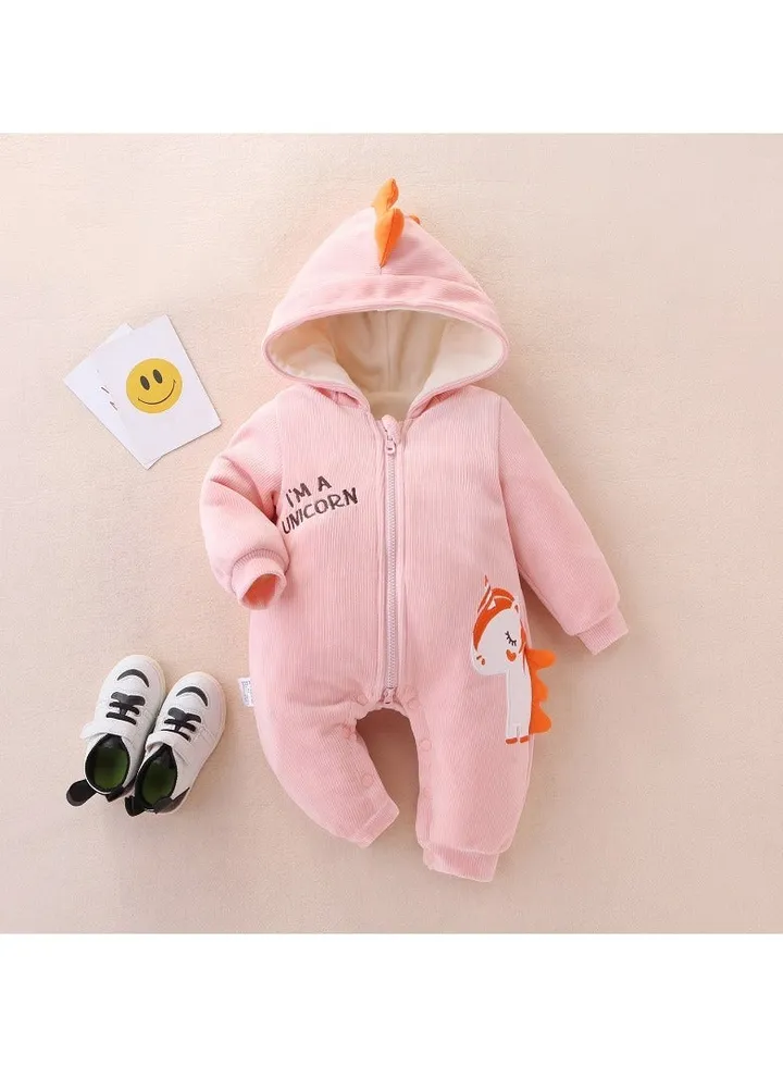Baby Autumn And Winter Hooded Trend Jumpsuit