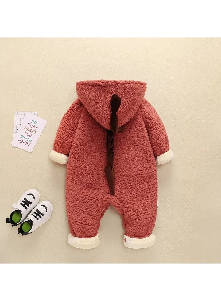 Baby Autumn And Winter Hooded Trend Jumpsuit