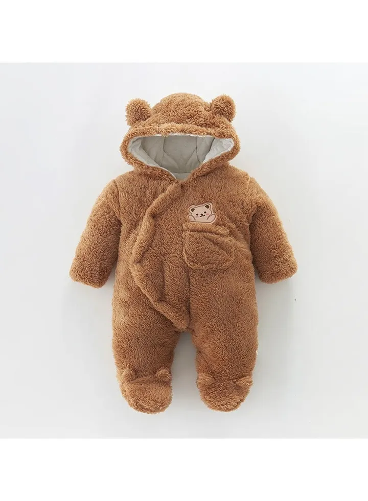 Autumn And Winter Baby Thick Cotton Jumpsuit