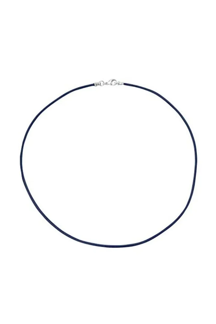 Sterling Silver Leather Cord Necklace