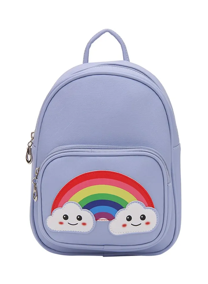 Zipper Backpack Blue