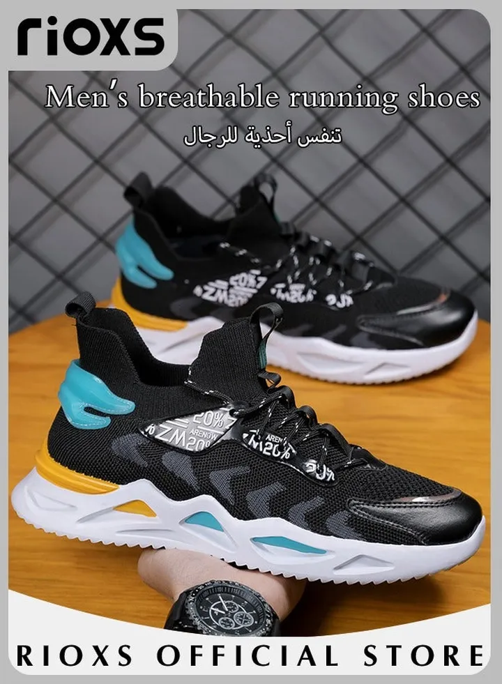 Men's Running Shoes Fashion Casual Athletic Walking Sneakers Breathable Mesh Sports Shoes For Running Jogging