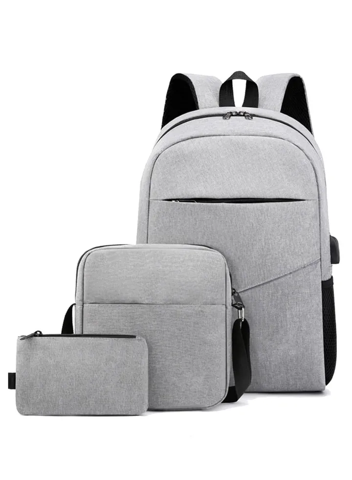 Travel Laptop Backpack, College School Computer Bag with USB Charging Port for Men & Women Fits 15.6 Inch Notebook 